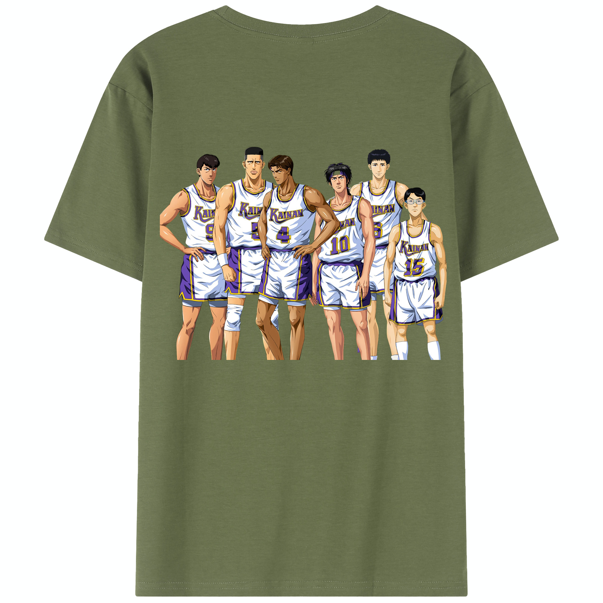 SLAM DUNK／スラムダンク 綿100％半袖Tシャツ（背面プリント）